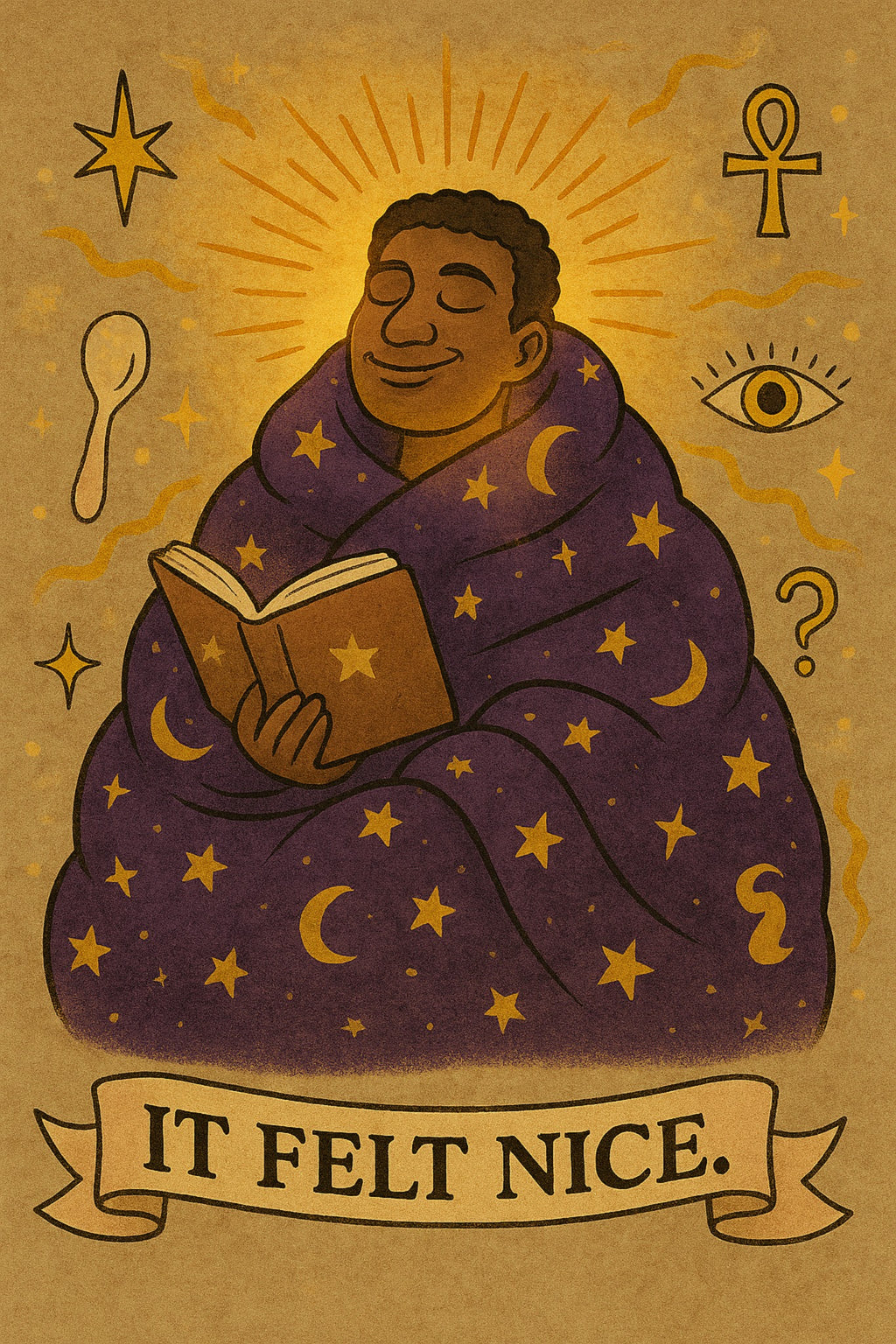 #It Felt Nice Cosmic Blanket