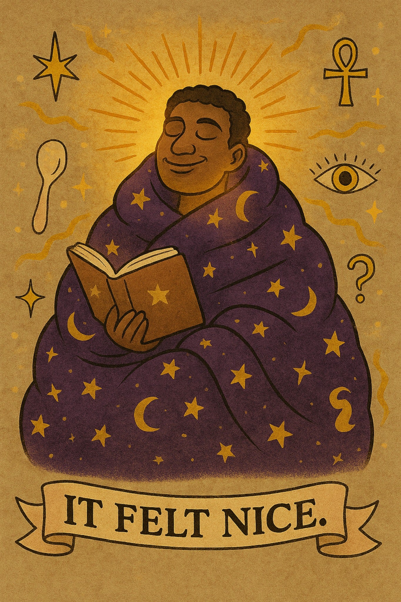 #It Felt Nice Cosmic Blanket